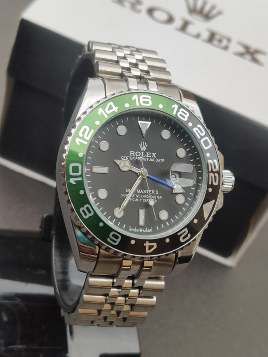 Rolex GMT-Master II “Sprite” – Green & Black Bezel, Jubilee Bracelet