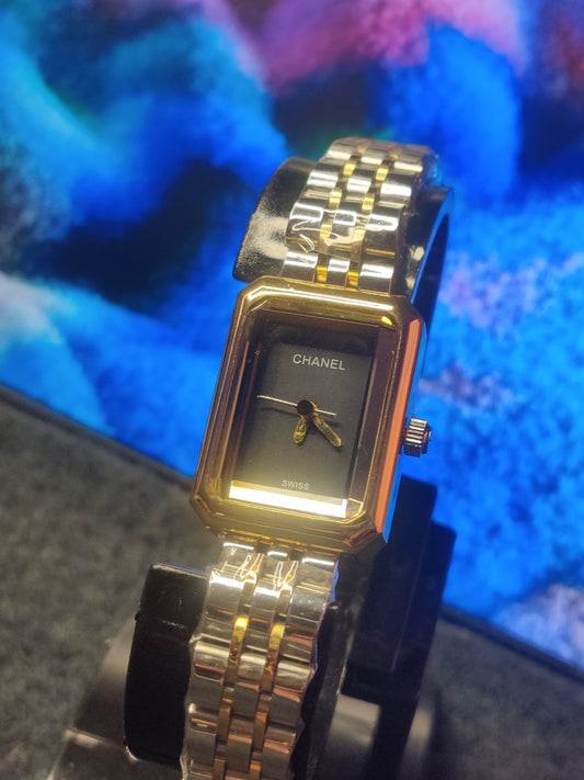 Chanel Brown Dial- Two tone Ladies Watch