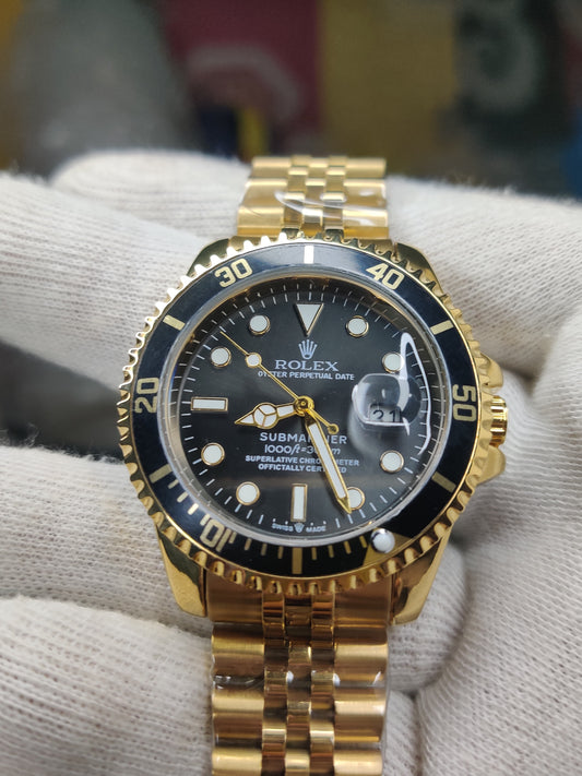 Rolex GMT Black Dial- Golden Edition