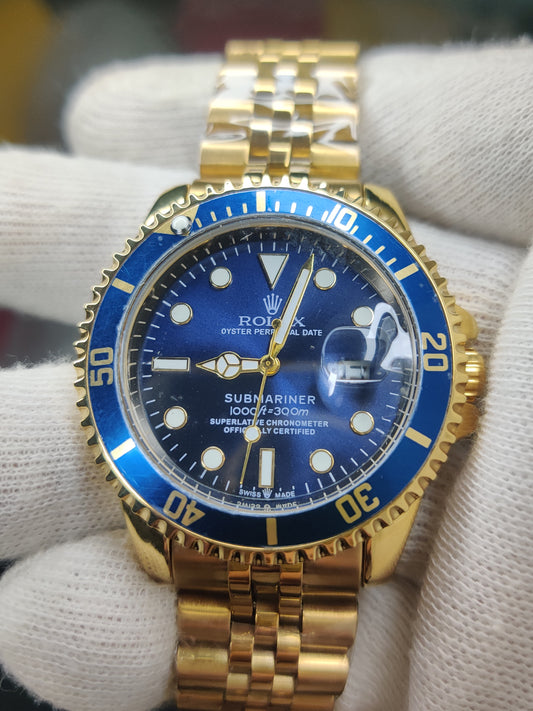 Rolex GMT semi Automatic blue dial- Golden Edition