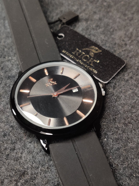 Rick silicon strap- black dial