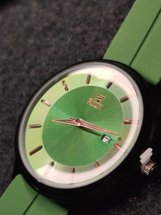 Rick silicon strap- green dial
